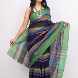 Veridian & Indigo Dhonekhali Saree