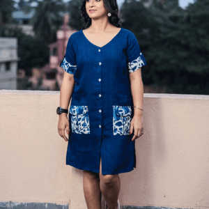 Handloom Linen Cotton Dress